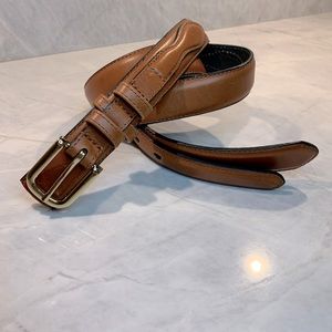 Mens brown leather belt with subtle western vibes size 36”